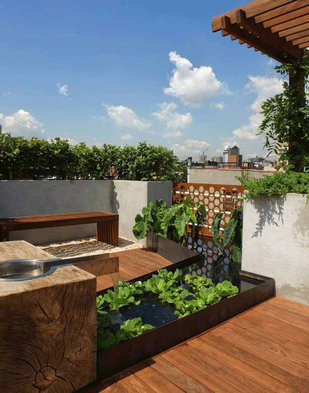 Taking Refuge in the City on a Rooftop Garden Oasis